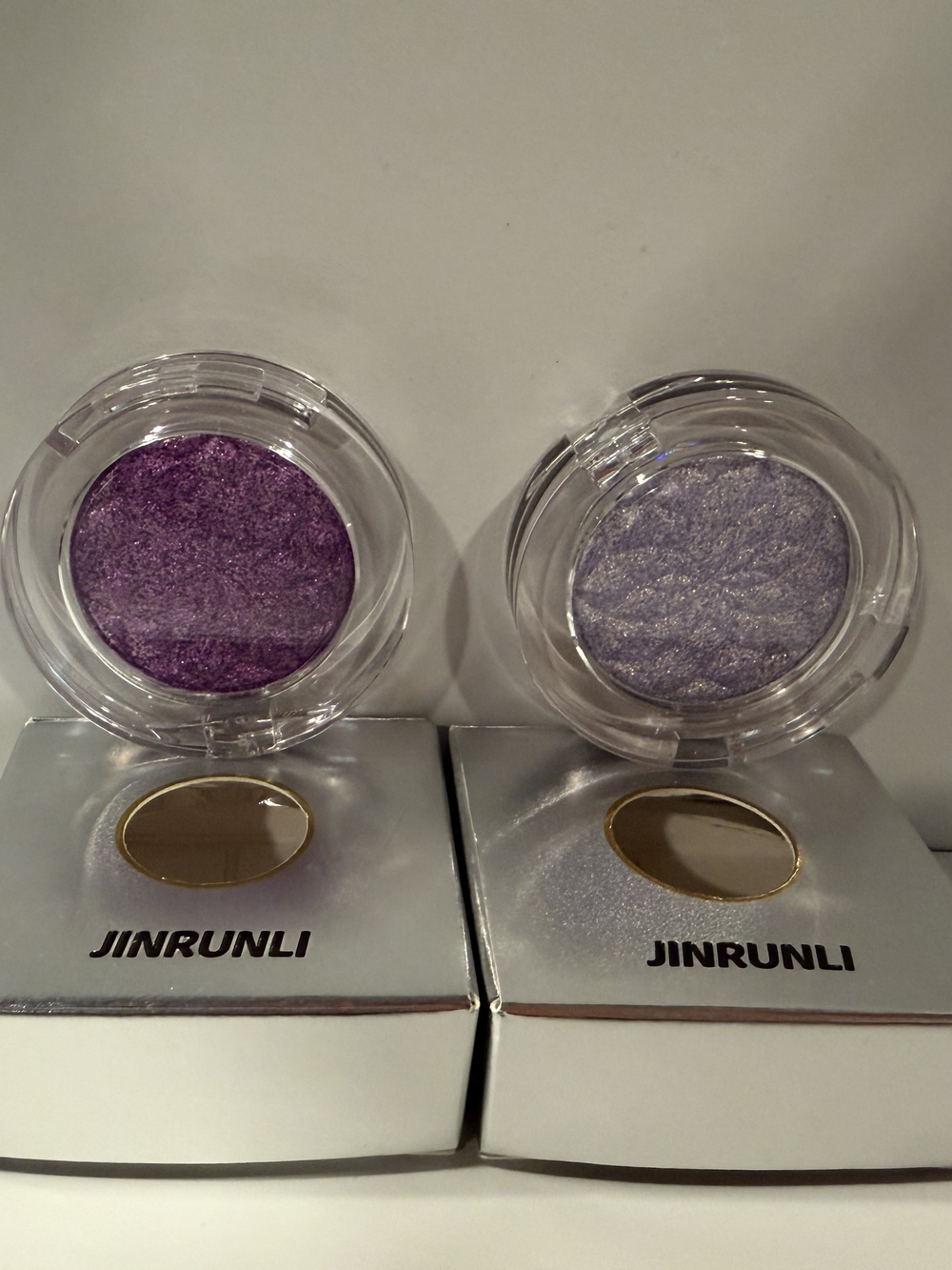 Shimmery Purple Eyeshadow Duo - Violet & Lavender